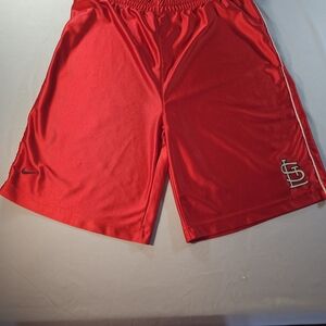 St Louis Cardinals Shorts Mens Adult Extra Large Red Logo MLB Baseball Nike